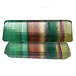 mehrfärbiger fluorit aus argentinien - mulitcoloured fluorite from argentinaLike most minerals the chemically pure form is colourless. Colours are produced by impurities. In the case of Fluorite, these mostly are rare earth minerals like Lanthanum, Samarium an Yttrium.