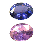 saphir farbwechselnd changierend colour change sapphire