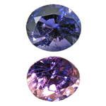 saphir farbwechselnd changierend colour change sapphire