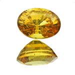 gelber Zirkon aus Sri Lanka - yellow zircon from Sri Lanka