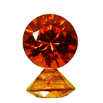 orangef�rbiger Zirkon aus Kambodscha - orange zircon from Cambodia