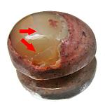 fire opal in ryolite matrix