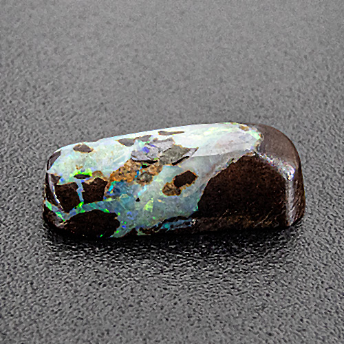 Boulder opal from Australia. 1.85 Carat. Cabochon Fancy, opaque