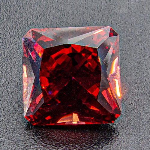 Garnet from Tanzania. 2.3 Carat. Radiant, very very small inclusions