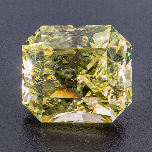 Orthoclase from Madagascar. 3.489 Carat. Radiant, very distinct inclusions
