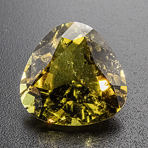 Sphalerite from Spain. 4.45 Carat. Round, very distinct inclusions