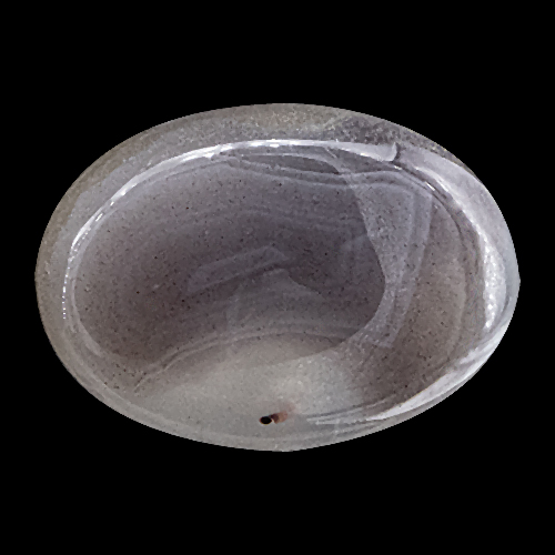 Botswana Agate from Botswana. 1 Piece. Cabochon Oval, semi-translucent
