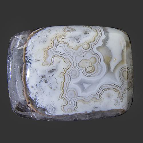 Crazy Lace Agate from Mexico. 1 Piece. Cabochon Cushion, opaque
