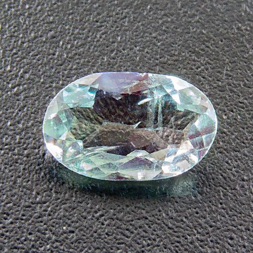 Alexandrite from India. 0.42 Carat. Oval, distinct inclusions