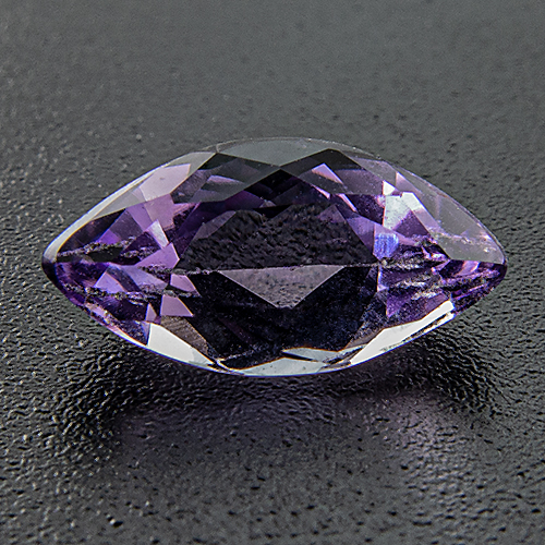 Amethyst from Brazil. 1 Piece. Black background makes this very light "Rose de France" colour look slightly darker than it really is.