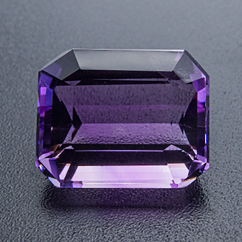 Amethyst from Brazil. 4.59 Carat. Emerald Cut, very small inclusions