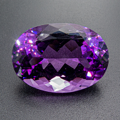 Amethyst from Brazil. 20.22 Carat. Oval, very very small inclusions