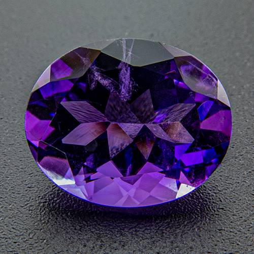 Amethyst from Zambia. 3.42 Carat. Oval, small inclusions