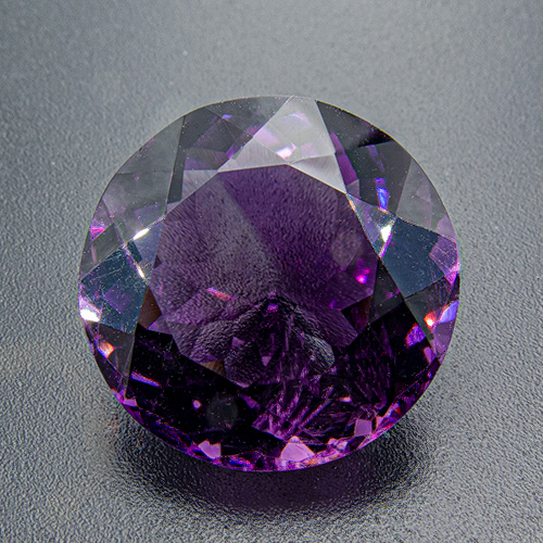 Amethyst from Zambia. 14.63 Carat. Round, very small inclusions