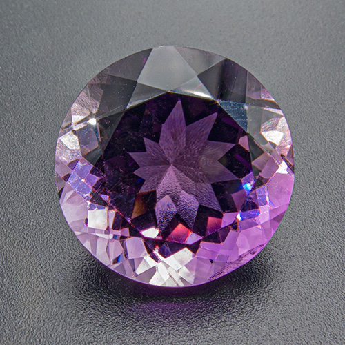 Amethyst from Zambia. 19.29 Carat. Round, very very small inclusions