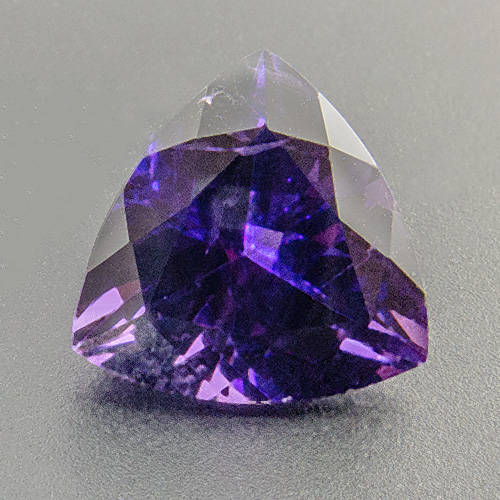 Amethyst from Zambia. 3.68 Carat. Trillion, small inclusions