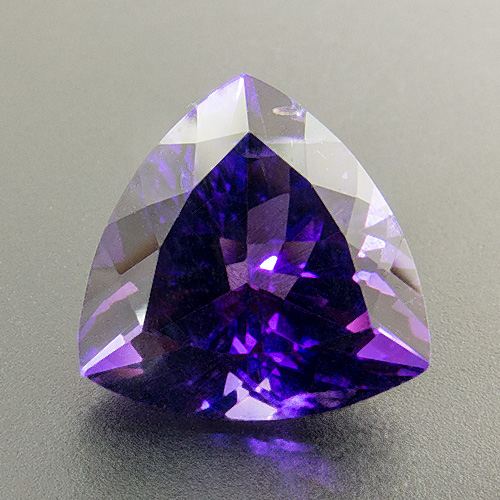Amethyst from Zambia. 6.39 Carat. Trillion, very small inclusions