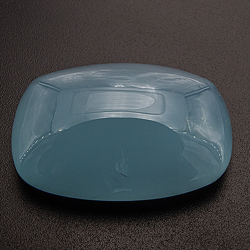 Aquamarine from Brazil. 46.54 Carat. Cabochon Cushion Baguette, translucent