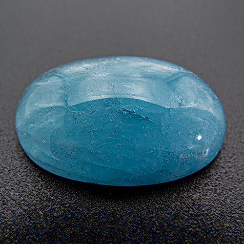 Aquamarine from Brazil. 19.95 Carat. Cabochon Oval, translucent