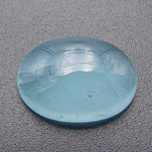 Aquamarine from Africa. 8.37 Carat. Cabochon Oval, translucent