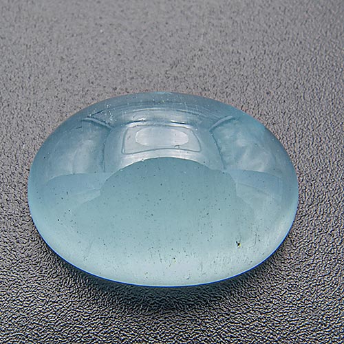 Aquamarine from Africa. 9.54 Carat. Cabochon Oval, translucent