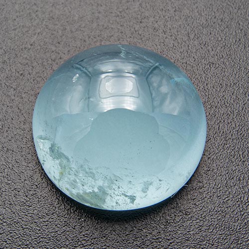 Aquamarine from Africa. 10.48 Carat. Cabochon Round, translucent