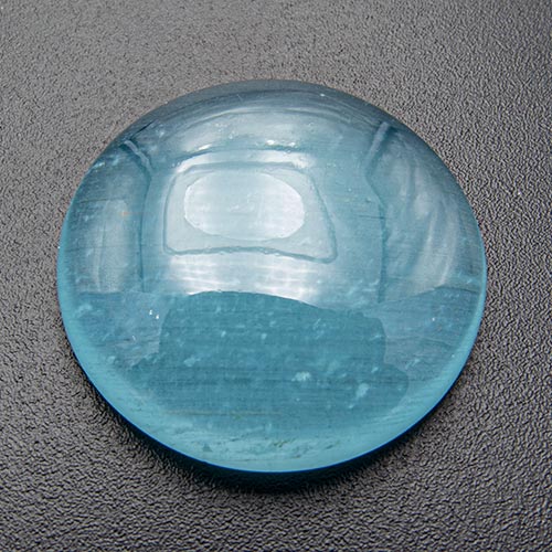 Aquamarine from Africa. 16.65 Carat. Cabochon Round, translucent