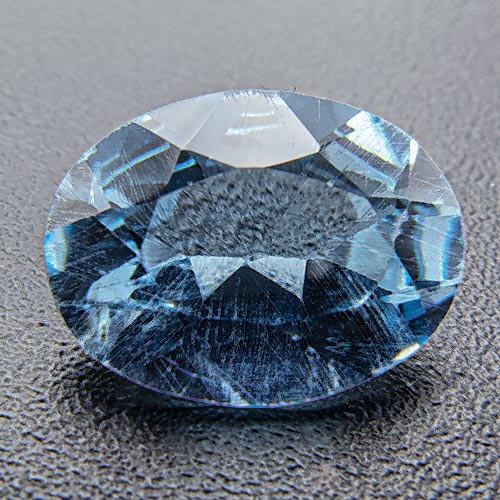 Aquamarine from Brazil. 1.37 Carat. Oval, very small inclusions