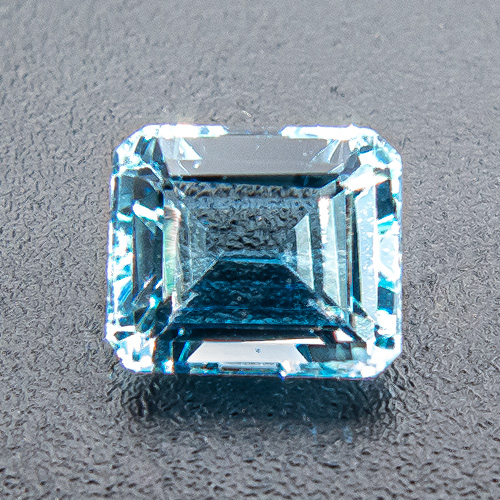 Aquamarine from Brazil. 0.97 Carat. Emerald Cut, very very small inclusions