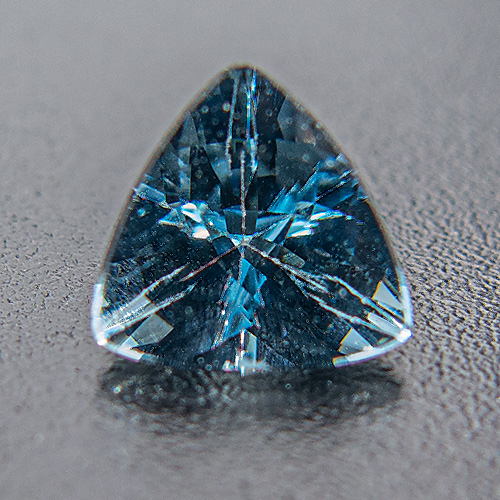 Aquamarine from Brazil. 0.52 Carat. Trillion, very very small inclusions