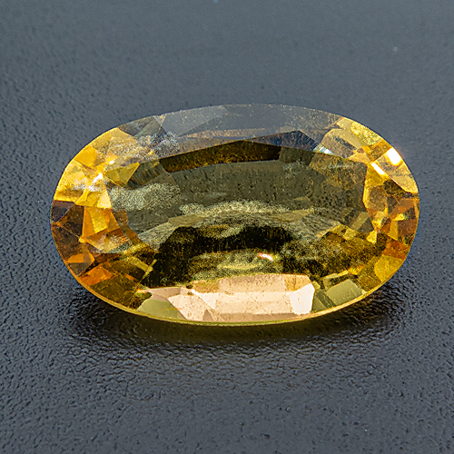 Golden Beryl from India. 2.16 Carat. Oval, distinct inclusions