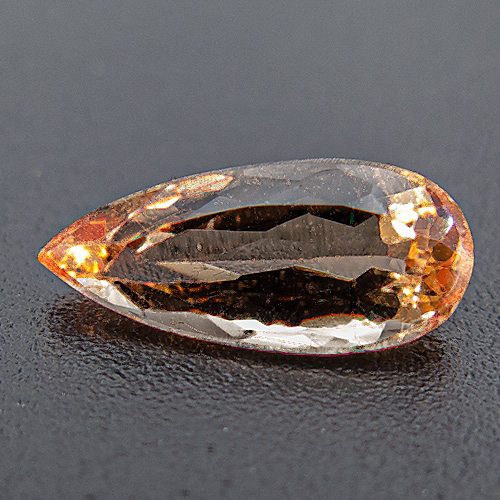 Imperial Topaz from Brazil. 0.93 Carat. Pear, very small inclusions