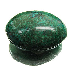 Chrysocolla from Peru. 1 Piece. Cabochon Oval, opaque