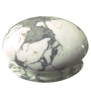 Howlite from Zimbabwe. 1 Piece. Cabochon Oval, opaque