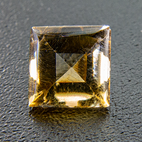 Citrine from Brazil. 1 Piece. Bufftop Square, eyeclean