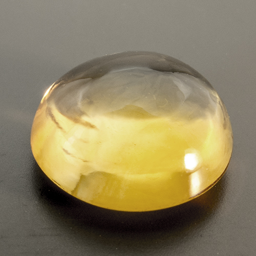 Citrine from Brazil. 1 Piece. Cabochon Round, very very small inclusions