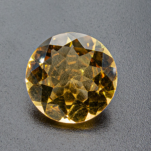 Citrine from Brazil. 1 Piece. Round, very very small inclusions