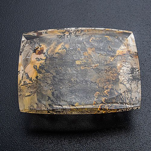 Dendritic quartz from Brazil. 47.62 Carat. Cabochon Cushion