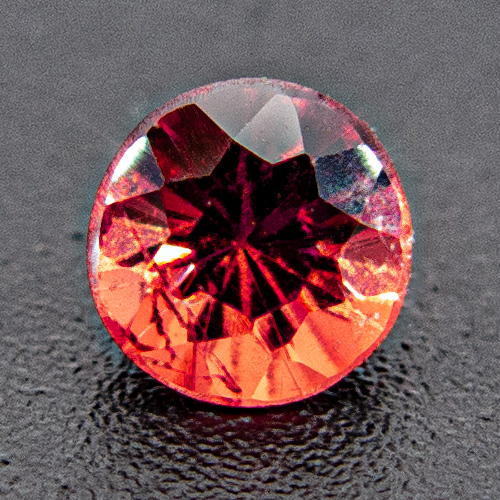Pyrope Garnet from India. 1 Piece. Not really well cut and mostly not exactly 4.0mm