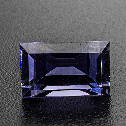 Iolite from India. 1.08 Carat. Baguette, very very small inclusions