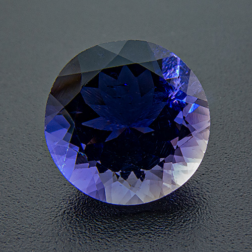 Iolite from India. 3.29 Carat. Round, very small inclusions