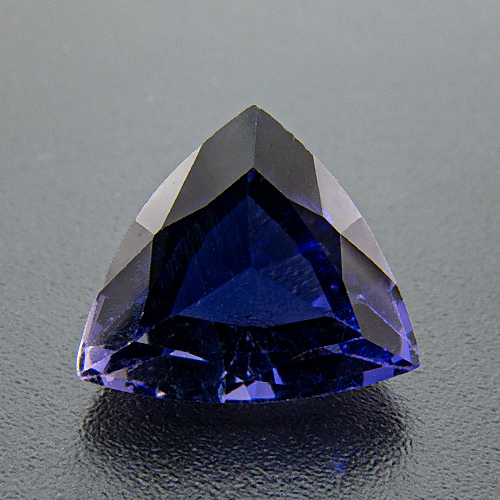 Iolite from India. 2.57 Carat. Trillion, very very small inclusions