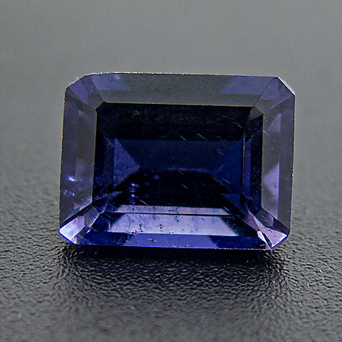 Iolite from India. 1 Piece. Emerald Cut, very small inclusions