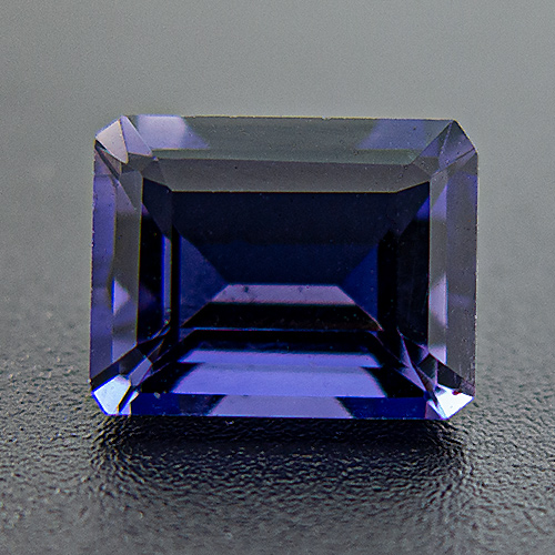 Iolite from India. 1 Piece. Emerald Cut, very very small inclusions