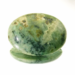 "African Turquoise" (Jasper) from South Africa. 1 Piece. Cabochon Oval, opaque