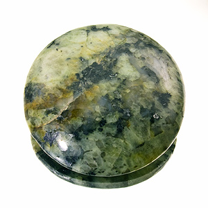 "African Turquoise" (Jasper) from South Africa. 1 Piece. Cabochon Round, opaque