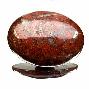 Jasper Breccia from South Africa. 1 Piece. Cabochon Oval, opaque