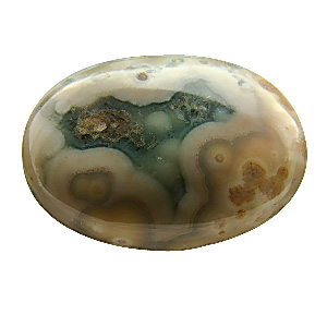 Ocean Jasper from Madagascar. 1 Piece. Cabochon Oval, opaque