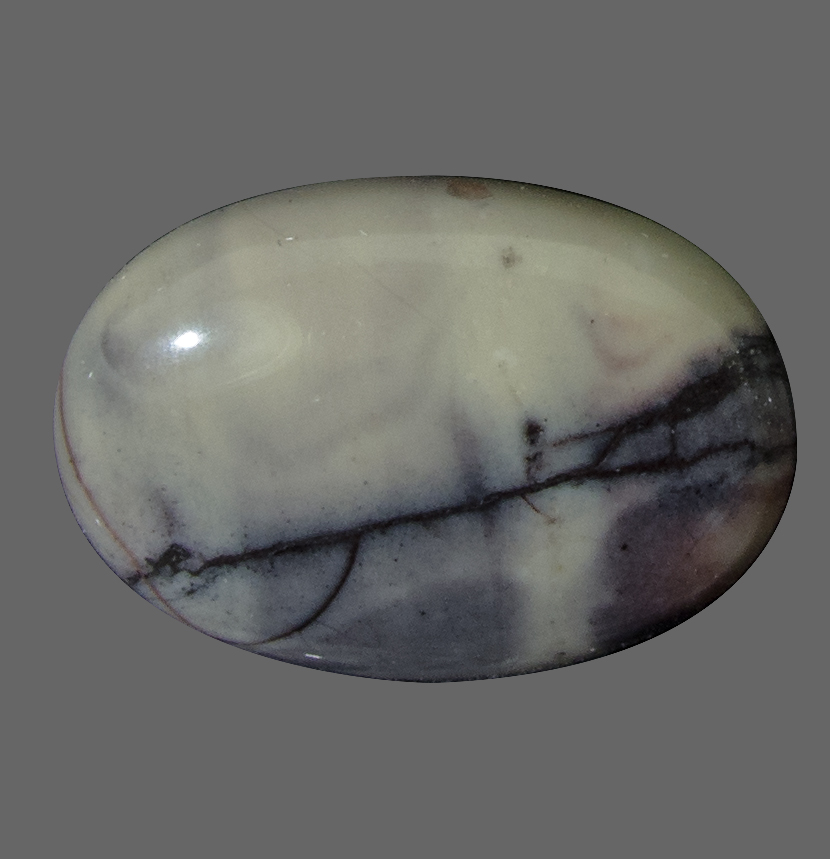 Porcelain Jasper from Mexico. 1 Piece. Cabochon Oval, opaque