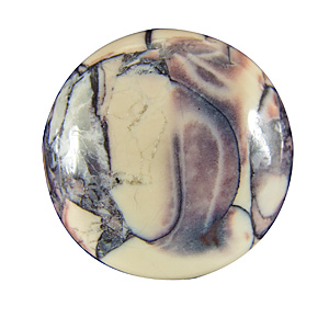 Porcelain Jasper from Mexico. 1 Piece. Cabochon Round, opaque